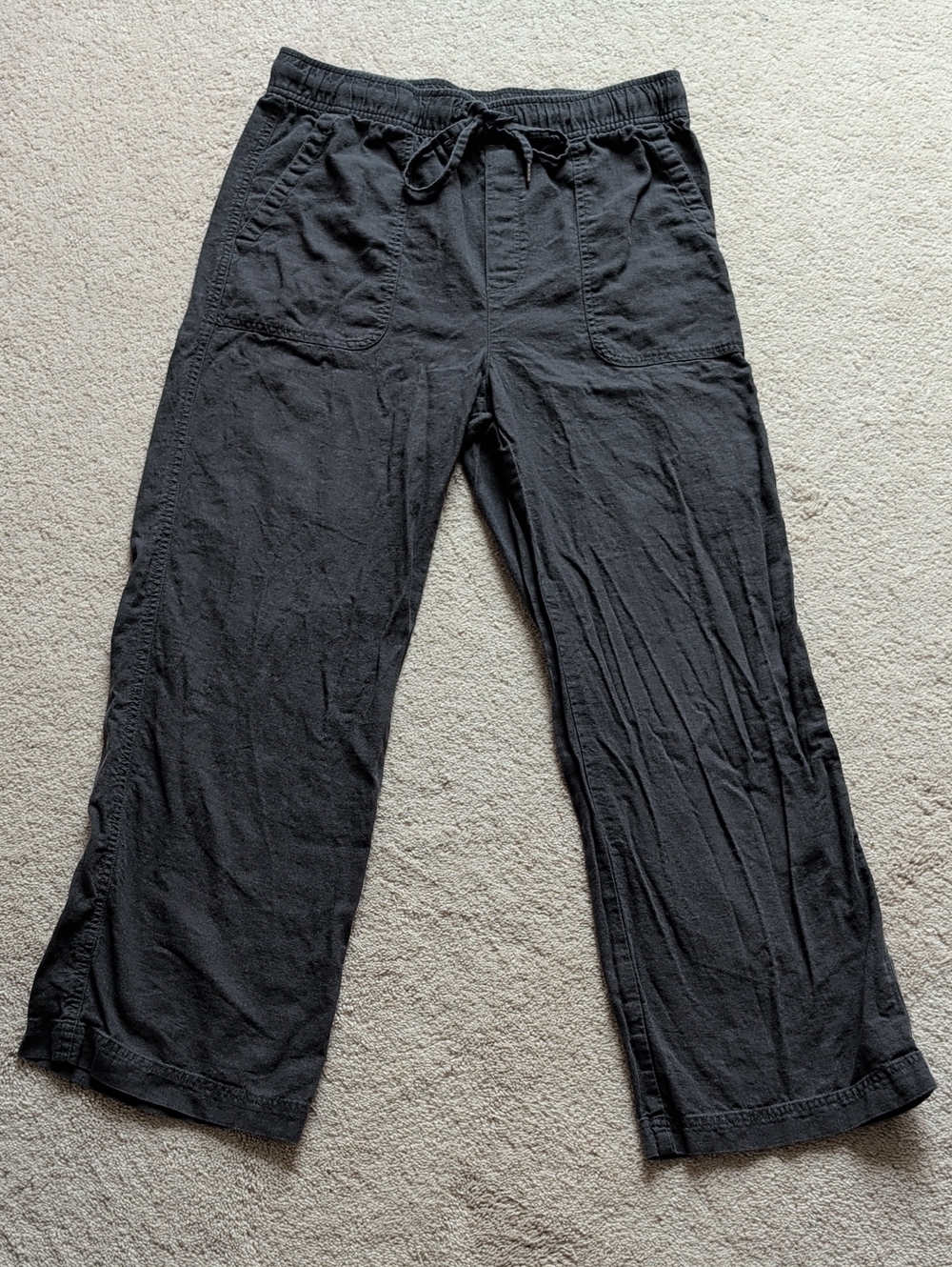 Gap Lightweight Linen Blend Pull On Pants Size M